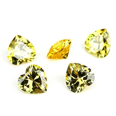 Colors CZ Moissanite Diamond Heart Cut 3x3mm 4x4mm Synthetic Cubic Zirconia