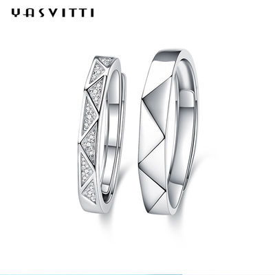 0.074oz 0.8ft 925 Sterling Silver Rings 5A Sterling Silver Engagement Ring