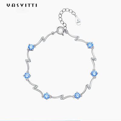 0.14oz 0.2m Sterling Silver Jewelry Bracelets Fiancée Adjustable Bangle Bracelet SGS