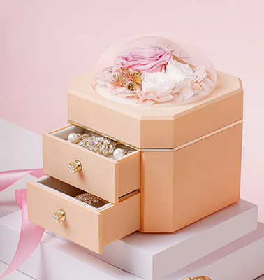 OEM Recycled 0.406kg Jewelry Gift Box Plastic 115×115×110mm