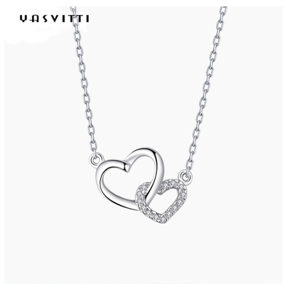 Women's Jewelry Classic 925 Sterling Silver Necklace Heart Necklace OEM