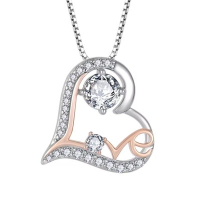 YASVITTI I Love You Heart Pendant Necklaces Birthday Valentine's Day Mother's Day Christmas Mom Gifts Jewelry for Women