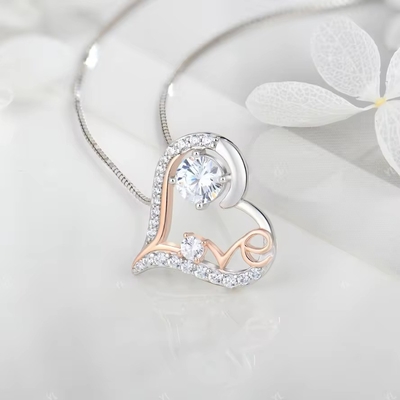 YASVITTI I Love You Heart Pendant Necklaces Birthday Valentine's Day Mother's Day Christmas Mom Gifts Jewelry for Women