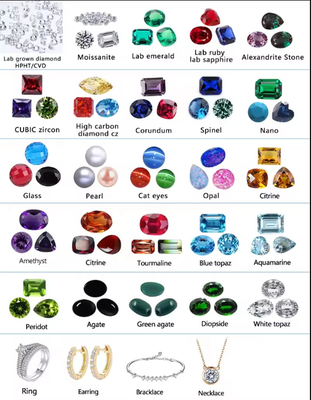 Lab Grown Loose Moissanite Diamond VVS Certificate 7-Carat Bright Custom Synthetic Gems
