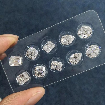 Lab Grown Loose Moissanite Diamond VVS Certificate 7-Carat Bright Custom Synthetic Gems