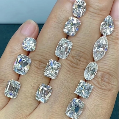 Lab Grown Loose Moissanite Diamond VVS Certificate 7-Carat Bright Custom Synthetic Gems