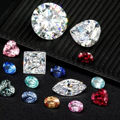 Lab Grown Loose Moissanite Diamond VVS Certificate 7-Carat Bright Custom Synthetic Gems