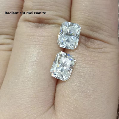 White Clear Jewelry Color Moissanite Heart Arrow Radiant Rings Cut