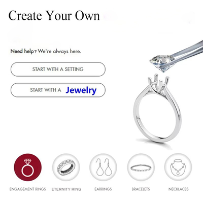 White Clear Jewelry Color Moissanite Heart Arrow Radiant Rings Cut