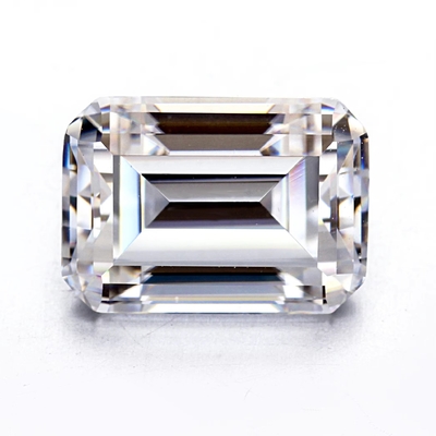 Emerald Cut EF White VVS Synthetic Gemstone Loose Moissanite Diamond For Rings