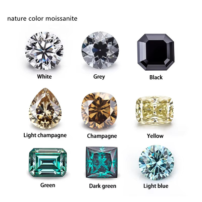 Emerald Cut EF White VVS Synthetic Gemstone Loose Moissanite Diamond For Rings