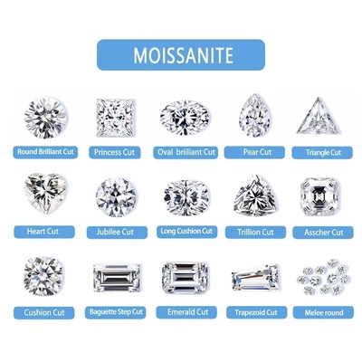 Colorless DEF Color Moissanite Jewelry Stone Cut Loose For Tennis Bracelets Rings