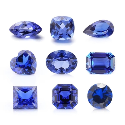 Lab Grown Royal Blue Sapphire Cushion Cut Oval Pear Shape For Making Jewelry