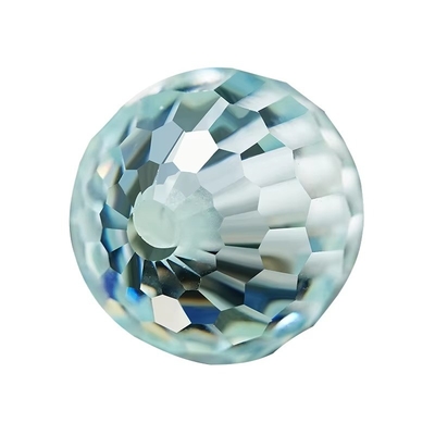 Gemstone Material Synthetic Lab Created Round Blue Moissanite Beads For Jewelry Making