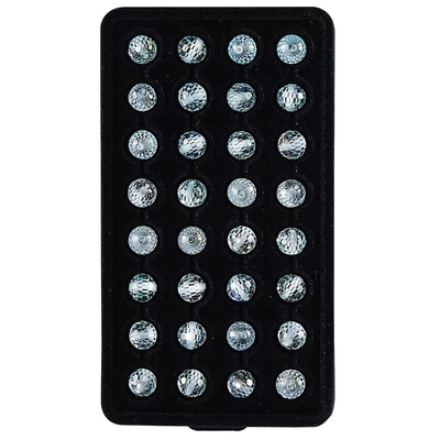 Gemstone Material Synthetic Lab Created Round Blue Moissanite Beads For Jewelry Making