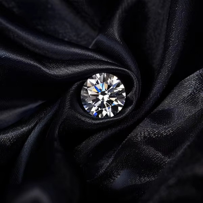 5mm-20mm VVS1 White Round Cut Loose Moissanite Stone Heat Treated for Stud Earrings