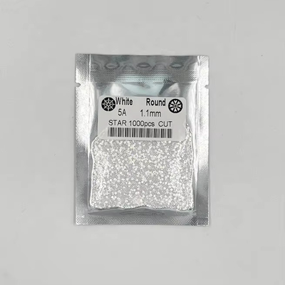 5A Quality 1000pcs/Bag 1mm - 3.0mm Stone Gems White Cubic Zirconia For Jewelry