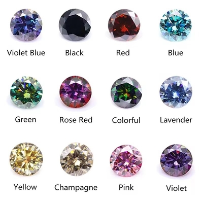Princess Cut Vivid Yellow Mosanita VVS Loose Emerald Moissanite Diamond moissanite rings pink moissanite promise ring