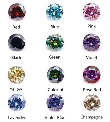 Manufacturers Wholesale moissanite loose stone Diamond Test GRA diamond round Loose Moissanite Stones for jewelry making