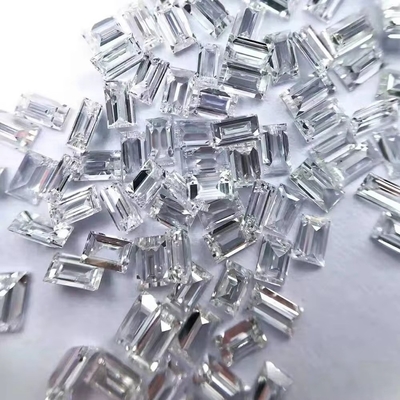 moissanite solitaire ring Wholesale Mossanite Gem Tapered Baguette Cut Charles VVS Loose Moissanite Diamond gem