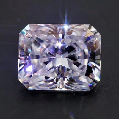 Vivid Yellow Moissanite Gem Radiant Cut GRA VVS Loose Mosanite Diamond For Gold Ring