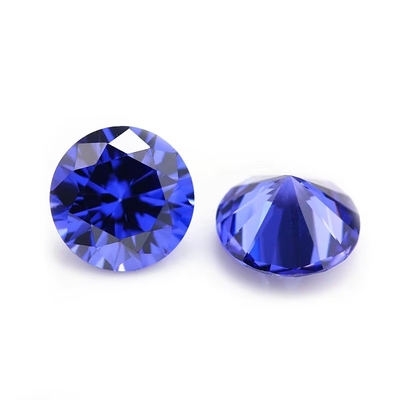 Wholesale 3A Colors CZ Stones Round Cut 3.0mm-9.0mm Cubic Loose Moissanite Diamond For Silver Jewelry