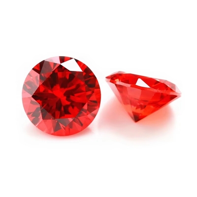 Wholesale 3A Colors CZ Stones Round Cut 3.0mm-9.0mm Cubic Loose Moissanite Diamond For Silver Jewelry