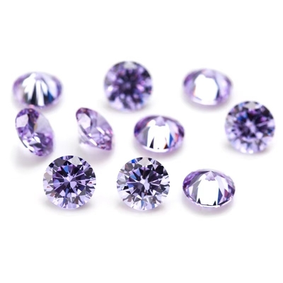 Synthetic Cubic Zirconia Loose Gemstones For Jewelry Birthstone Round Cut 4mm-10mm