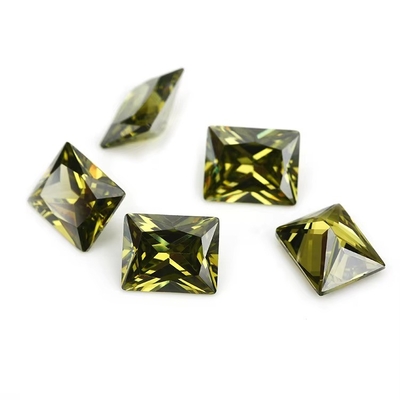 Factory Wholesale Gemstone Color Moissanite Rectangle 3A 5A Loose Cubic Zirconia Stones 4ct For Moissanite Ring