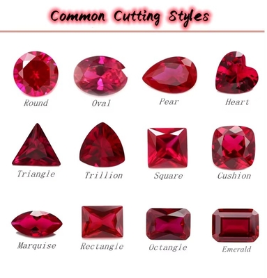 Gems Synthetic 34# Sapphire Square 1.5x1.5mm-10x10mm Corundum Loose Gemstone For Rings Vvs Moissanite Custom Pendant
