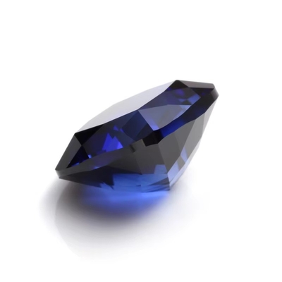 Unique Moissanite Synthetic Sapphire Stone Cushion Cut 34# Blue Corundum Loose Gemstone For Jewelry Making