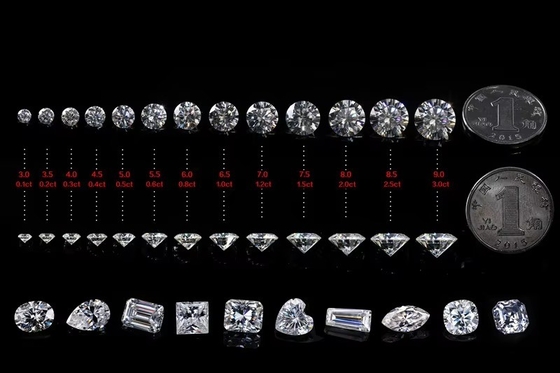 GRA Certificate Cut White Moissanite Diamond Princess Oval Pear Asscher Radiant Emerald Cut Loose Moissanite Stones VVS