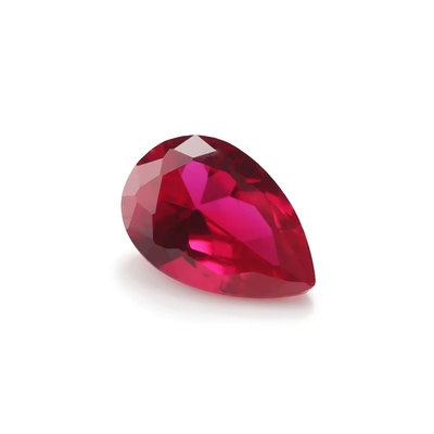 Vintage Style Ruby Moissanite Synthetic Corundum Pear Shape 2x3mm To 10x14mm Loose Gemstone For Jewelry Making