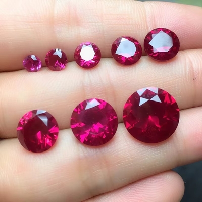 Vintage Style Ruby Moissanite Synthetic Corundum Pear Shape 2x3mm To 10x14mm Loose Gemstone For Jewelry Making