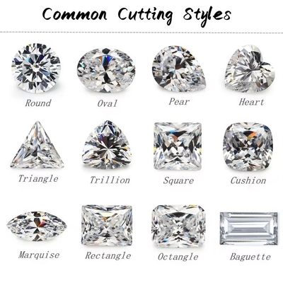 Melee Moissanite Diamond Per Carat Round Cut DEF Small Size Moissanite VVS1 Lab Grown Diamond Gemstone Shape Square