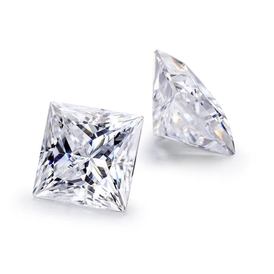 Princess Cut Loose GRA Moissanite Diamond D VVS1 Square Shape Moissanite