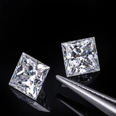 Princess Cut Loose GRA Moissanite Diamond D VVS1 Square Shape Moissanite