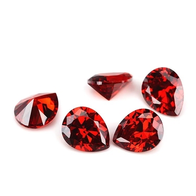 Vintage Moissanite Engagement Rings Loose Gemstones Various Colors Pear Shape 6x4mm Synthetic Cubic Zirconia