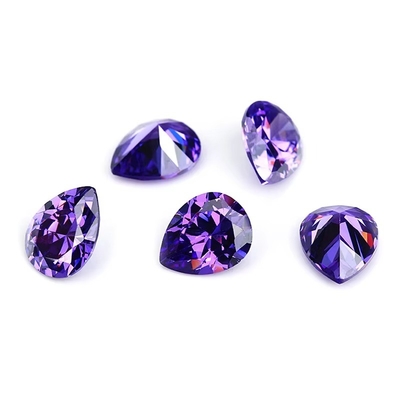 Vintage Moissanite Engagement Rings Loose Gemstones Various Colors Pear Shape 6x4mm Synthetic Cubic Zirconia