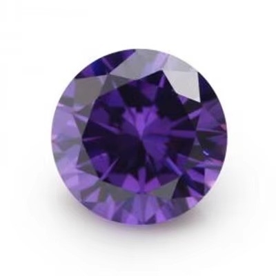 3A Quality Pink Color Wholesale Loose Gemstones Round Shape 2mm 3mm Synthetic Cubic Zirconia Custom Moissanite for Pendant