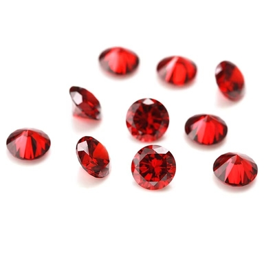 3A Quality Pink Color Wholesale Loose Gemstones Round Shape 2mm 3mm Synthetic Cubic Zirconia Custom Moissanite for Pendant