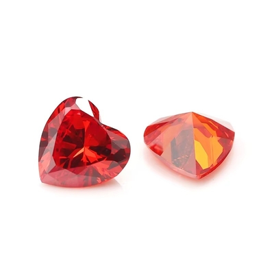 Colors CZ Moissanite Diamond Heart Cut 3x3mm 4x4mm Synthetic Cubic Zirconia