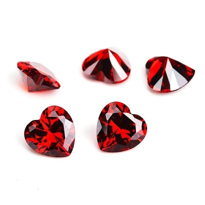 Colors CZ Moissanite Diamond Heart Cut 3x3mm 4x4mm Synthetic Cubic Zirconia