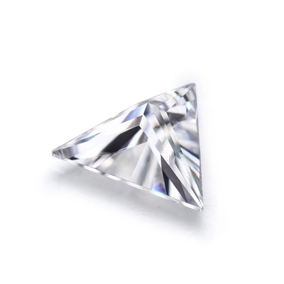 D Colorless Synthetic Moissanite Triangle Cut VVS1 Loose Moissanite Diamond 5 Carat Ring
