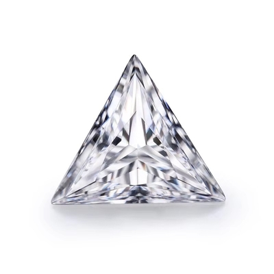 D Colorless Synthetic Moissanite Triangle Cut VVS1 Loose Moissanite Diamond 5 Carat Ring