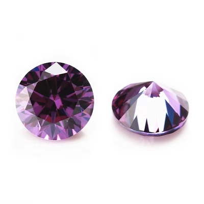 Wholesale 3A Color Cz Stones Small Size Round Cut 0.8mm To 3mm Loose Gemstone Synthetic Cubic Zirconia For Sale