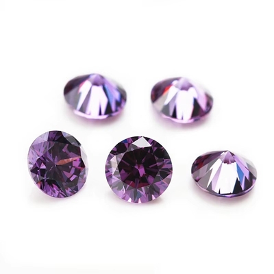 Wholesale 3A Color Cz Stones Small Size Round Cut 0.8mm To 3mm Loose Gemstone Synthetic Cubic Zirconia For Sale
