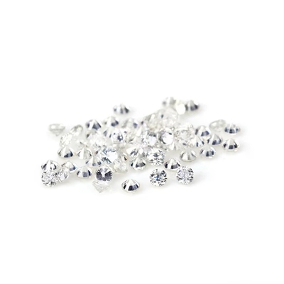 Wholesale Loose Small Moissanite Round Cut 0.8mm- 3mm White D Moissanite Diamond VVS1 Per Carat For Hip Hop Jewelry
