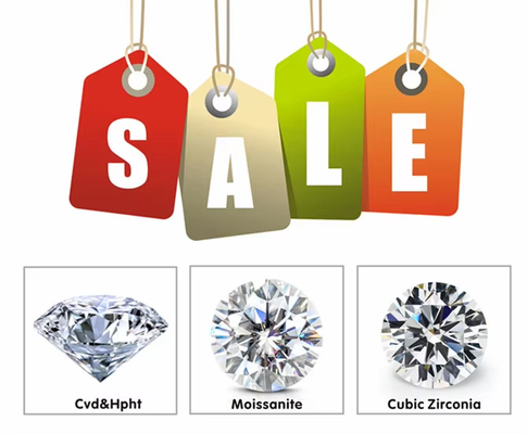 Wholesale Loose Small Moissanite Round Cut 0.8mm- 3mm White D Moissanite Diamond VVS1 Per Carat For Hip Hop Jewelry
