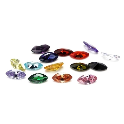 8x4mm Marquise Shape CZ Stones Ideal for Jewelry Making and Men's Wedding Bands